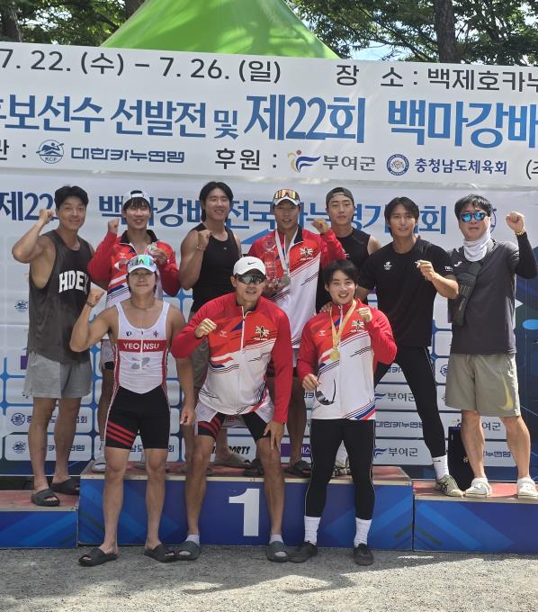연수구청 카누단 레드윙스, 백마강배 전국카누경기대회 종합우승